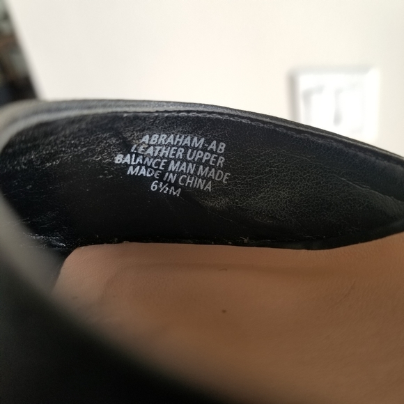 Audrey Brooke Black Leather Sandals Heels Size 6.5M - Picture 10 of 11